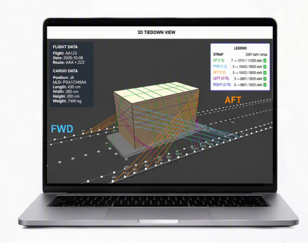 CargoTY 3D Tie-Down View